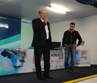 Lucas Texeira e Emerson Pedro, da Screen do Brasil, que analisaram a “Distribuição do sinal Digital, SFN e transmissores de alta eficiência”.